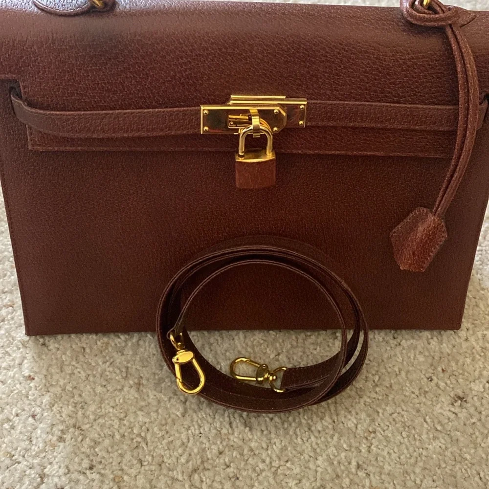 Leather Brown Handbag - Picture 1 of 6
